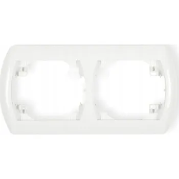 vypínač Dvojitý Rámeček Karlik bílý