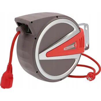 Napájecí kabel Prodlužovací Kabel na bubnu Airpress 15 m 1 ks zásuvek červený