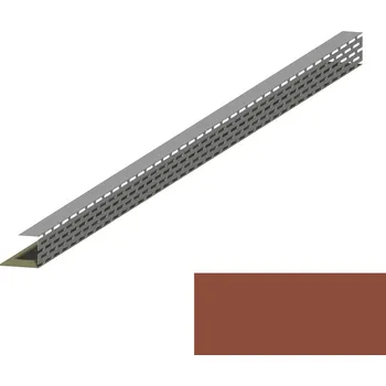 Střešní lemovaní Lišta perforovaná MAXIDEK 2M264 cihlově hnědá