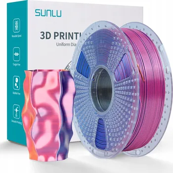 Filament FILAMENT SUNLU 1,75 mm SILK PLA+ Plus Tri-Color Red Yellow Blue 1 kg
