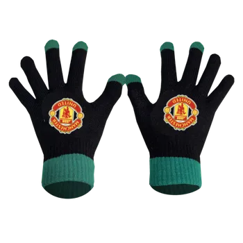 Čepice Numberoplus Premium dětské pletené rukavice - Manchester United FC Barva: Tyrkysová