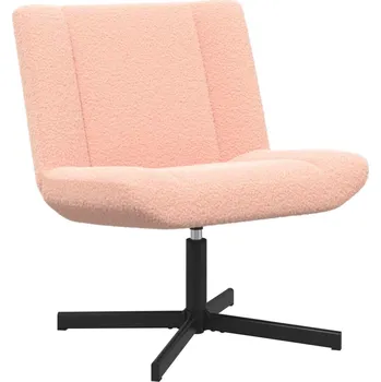 vidaXL Otočná židle Růžová 63 x 75 x 76 cm Ovčí kůže [42007336]