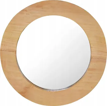 Zrcadlo Zrcadlo nástěnné, 40 cm, teakové dřevo, kulaté