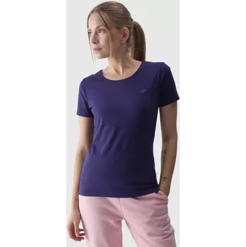 Dámské tričko Dámské hladké triko s logem 4F 4F modrá | růžová 3496398