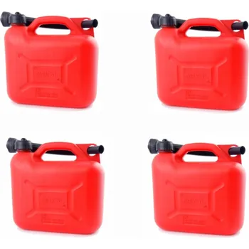 Kanystr KANYSTR NA PALIVO BENZÍN DIESELOVÝ OLEJ TRYCHTÝŘ KANYSTRY 4ks 5l
