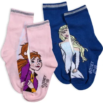Dívčí ponožky DISNEY FROZEN ANNA a ELSA, balení 2 páry Velikost: 27-30