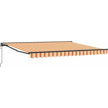Markýza vidaXL Budsorovatelné zastřešení Vícebarevný 400 × 300 cm [3330542]