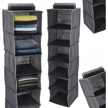Organizér oblečení ZÁVĚSNÝ ORGANIZÉR DO SKŘÍNĚ textilní regál na boty oblečení šatníku police