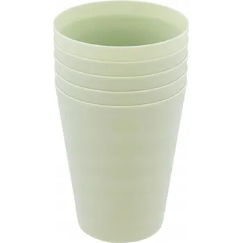 Sklenice SKLENICE OPAKOVANĚ POUŽITELNÉ PLASTOVÉ 5ks 300 ml