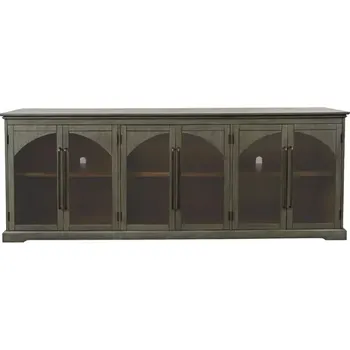 Komoda Komoda Avola 244 cm z masivu šalvějově šedá