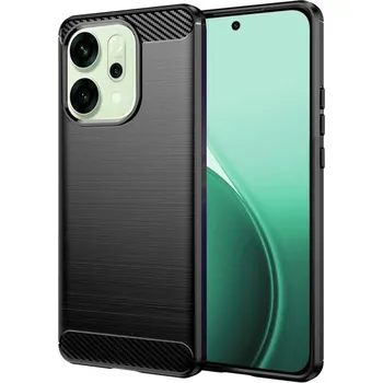 Pouzdro na mobilní telefon Techsuit Carbon Silicone pro Oppo Reno14 černý