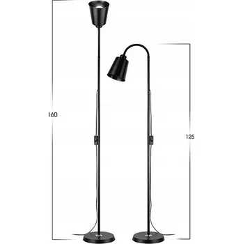 Stojací lampa STOJACÍ LAMPA E27 MODERNÍ 160cm NA ČTENÍ S REGULACÍ