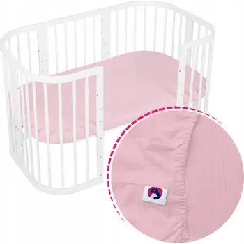 Prostěradlo Prostěradlo do postýlky Waldin 123x73 s gumou, pro rostoucí postýlku, mušelín, různé vzory