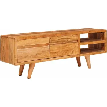 Televizní stolek vidaXL Televizní skříň Hnědá 110 x 30 x 40 cm Masivní akátové dřevo [42003317]