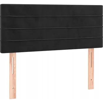 Klasická sametová čelo postele - 80x5x78/88 cm, tmavě šedá