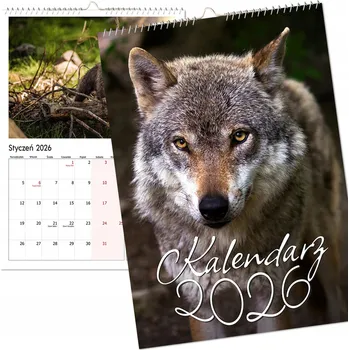 Kalendář Nástěnný kalendář 2026 velký, víceobrázkový A3 - Obyvatelé pralesa, zvířata