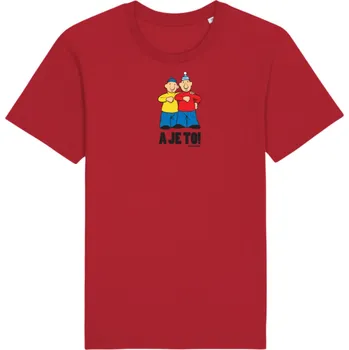 Dámské tričko Tričko Pat a Mat - A je to! červene M