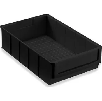 Úložný box Úložný box černý ESD - 185x300x81 mm