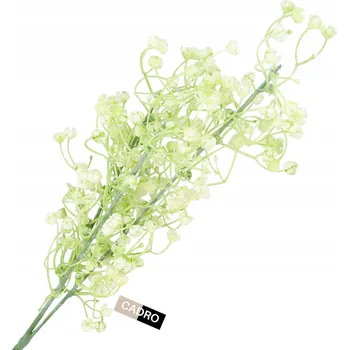 umělá květina Umělé květy pro aranžmá vázy, dekorační větvička bílá s kuličkami
