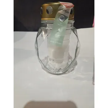 Svíčka Skleněný hřbitovní svíčka s náplní 15,5 cm