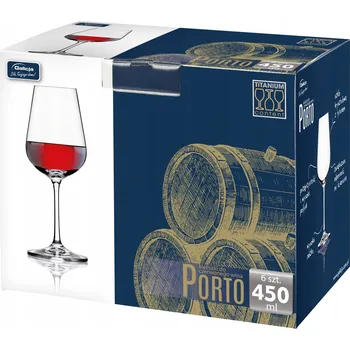 Sklenice Skleničky na červené víno Galicja Porto bezbarvé 450ml 6 ks