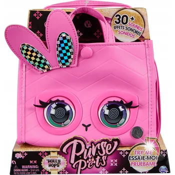 Kabelka PURSE PETS INTERAKTIVNÍ KABELKA KRÁLÍČEK SE ZVUKEM A POHYBLIVÝMI OČIMA