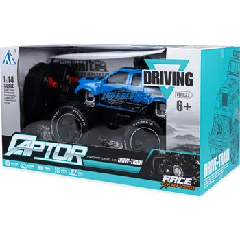 autíčko Dálkově ovládané auto click4toys terénní modré, měřítko 1:14