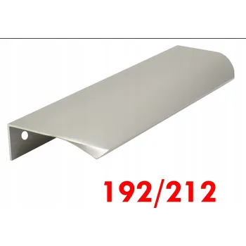 Nábytkové kování Nábytková úchytka hranová šedá ocel kartáčovaná 21,2 x 4,5 x 1,8 cm