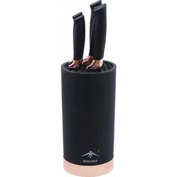 Kuchyňský nůž Sada kuchyňských nožů v kulatém bloku 5 kusů praktická Docoss