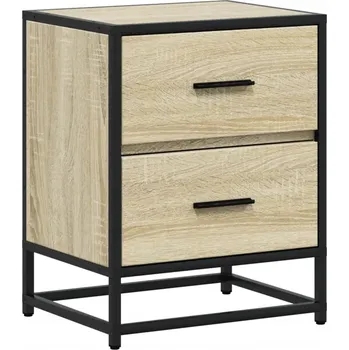 Noční stolek Noční stolek dub sonoma 40 x 31 x 50 cm se 2 zásuvkami