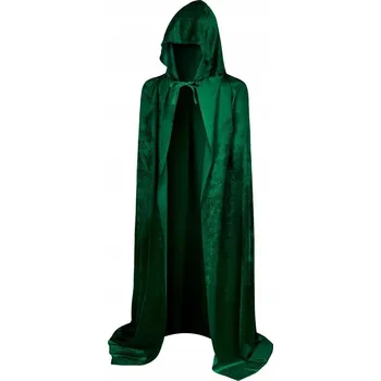Karnevalový kostým Kostým ZELENÝ PLÁŠŤ 184cm HALOWEENSKÝ PLÁŠŤ ŠATY ZELENÝ HALLOWEEN univerzální velikost