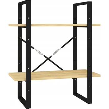 Knihovna Regál na knihy z masivního borovicového dřeva, 60 x 30 x 70 cm, neošetřený