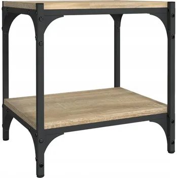 Televizní stolek Dřevěná skříňka pod TV dub sonoma 40 x 33 x 41 cm industriální styl