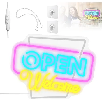 Obraz NEONOVÁ LED LAMPA NA ZEĎ NOČNÍ USB DEKORACE DO HERNY LOŽNICE BARU