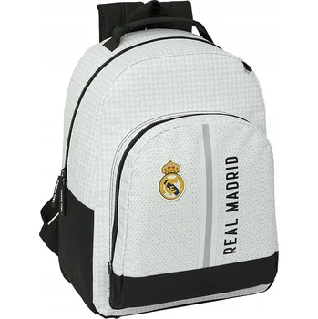 Školní batoh Školní batoh Real Madrid Safta s více přihrádkami bílý, černý 23 l