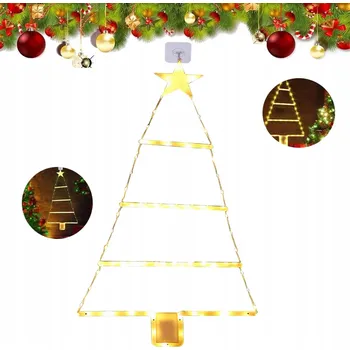 Vánoční dekorace LED světelný řetěz vánoční osvětlení na stromeček teplá bílá okna girlanda světýlka