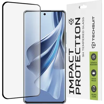 Techsuit 111D Celoplošné sklo 3D zakřivené Oppo Reno10 Black
