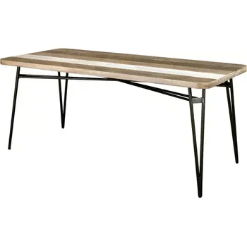 Jídelní stůl Jídelní stůl Adesso 180 cm z masivu černý/hnědý