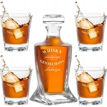 Sklenice Sada na whisky Karafa + 2 Sklenice s gravírováním / Dárek