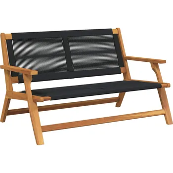 Zahradní nábytek Zahradní nábytek Černá 122 x 78 x 73 cm Masivní akátové dřevo