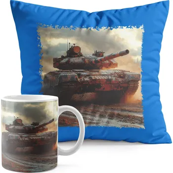 SADA HRNEK + POLŠTÁŘ MODRÝ - TANK VOJSKO ARMÁDA