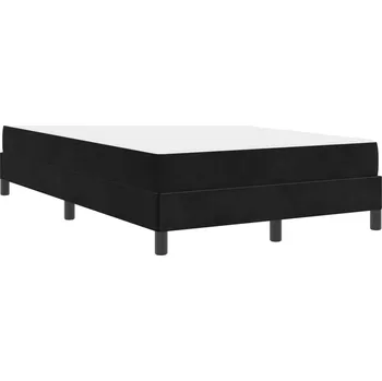 Postel vidaXL Postel s boxspringem s matrací Černá 120 x 190 cm textil [3398679]