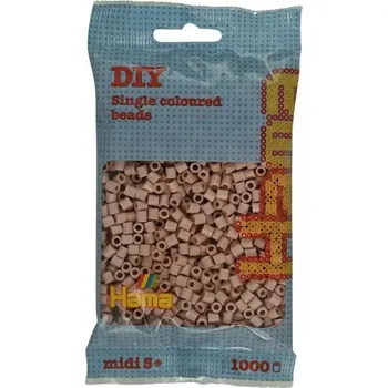 Dětské navlékací korálky Zažehlovací korálky Hama MIDI 1000 korálků 207-112 Pudrová růžová