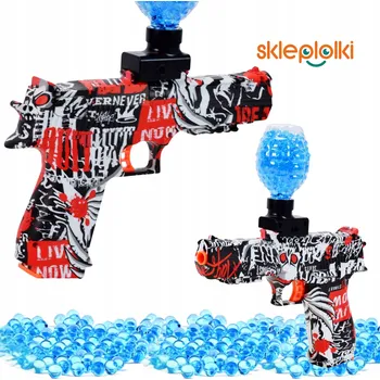 Dětská zbraň AUTOMATICKÁ PISTOLE NA GELOVÉ KULIČKY VELKÁ SADA PRO DĚTI PUŠKA