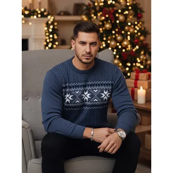 Pánský svetr Pánský svetr Dstreet WX2279z Barva: Modrá - světle, Velikost: M