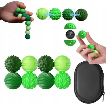 Hračka hračka s magnetickými senzorickými kuličkami ze silikonu, sada 8ks