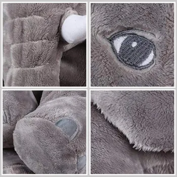 plyšák PLYŠOVÝ SLON VELKÝ PLYŠOVÝ MAZLÍČEK PŘÍTULNÍČEK SLŮNĚ MEDVÍDEK Polštář Měkký 70 CM