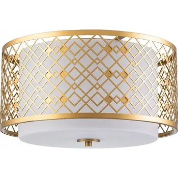 Stropní svítidlo stropní svítidlo ozdobné elegantní zlaté bílé kulatý 40 cm Elstead