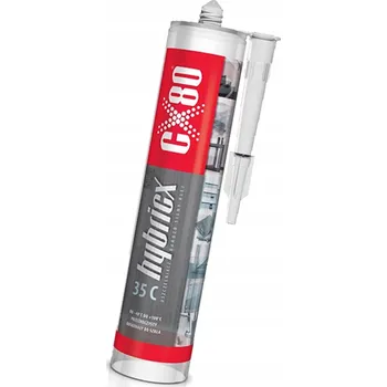 Průmyslové lepidlo CX80 HYBRICX 35C Bezbarvé lepidlo na sklo, dřevo a panely - Tmel 290 ml