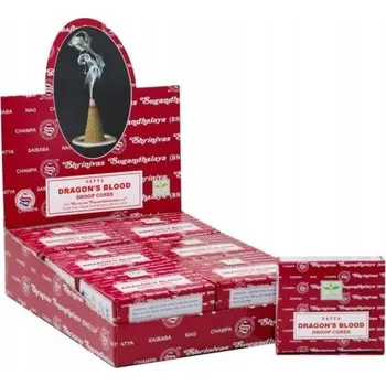 Čajovna Satya vonné kužely 12 Ks - Dračí krev